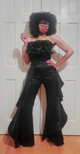 Load image into Gallery viewer, Black Ruffle Trousers