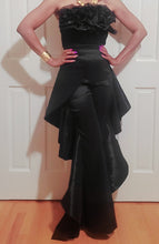 Load image into Gallery viewer, Black Ruffle Trousers