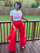 Load image into Gallery viewer, Red Ruffle Trousers
