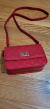 Load image into Gallery viewer, Thrifted Quilted Red Crossbody