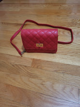 Load image into Gallery viewer, Thrifted Quilted Red Crossbody