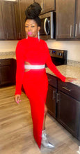 Load image into Gallery viewer, Holiday Slay Dress (Red/Silver)