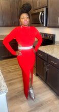 Load image into Gallery viewer, Holiday Slay Dress (Red/Silver)