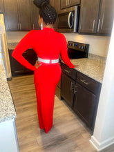 Load image into Gallery viewer, Holiday Slay Dress (Red/Silver)