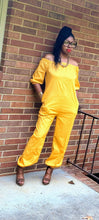 Load image into Gallery viewer, Shemi Shoulder Jumpsuit (Mustard)