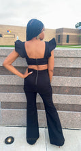 Load image into Gallery viewer, In the Cut Denim Jumpsuit (Black)