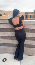 Load image into Gallery viewer, In the Cut Denim Jumpsuit (Black)