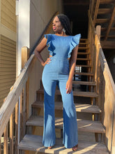 Load image into Gallery viewer, In the Cut Denim Jumpsuit (Medium Denim)