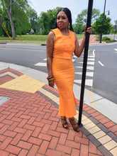 Load image into Gallery viewer, The Mermaid Skirt Set (Orange)