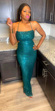 Load image into Gallery viewer, Sassy In Sequin Dress (Green)