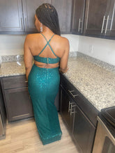 Load image into Gallery viewer, Sassy In Sequin Dress (Green)