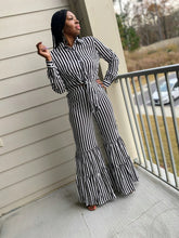 Load image into Gallery viewer, Tiered Pant Set (Black/White)
