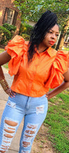Load image into Gallery viewer, The Boujee Blouse (Orange)
