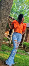 Load image into Gallery viewer, The Boujee Blouse (Orange)
