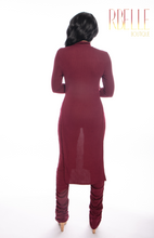 Load image into Gallery viewer, The Ruched Burgundy Set
